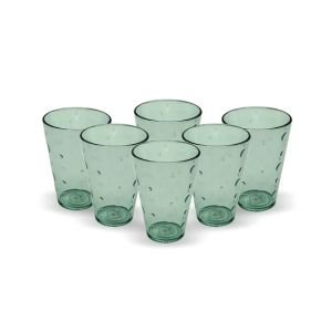 Appollo Party Acrylic Glass M-3 (Pack Of 6)-Olive Green