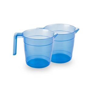 Appollo Transparent Glow Bath Mug (Pack Of 2)-Blue