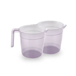 Appollo Transparent Glow Bath Mug (Pack Of 2)-Natural