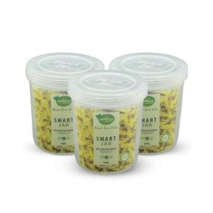 Appollo Smart Jar Large (Pack Of 3)-Natural