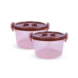 Appollo Handy Mini Food Storage Container Small (Pack Of 2)-Brown