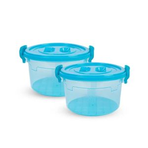 Appollo Handy Mini Food Storage Container Small (Pack Of 2)-Light Blue