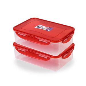 Appollo Cafee Food Keeper Small (Pack Of 2)-Red