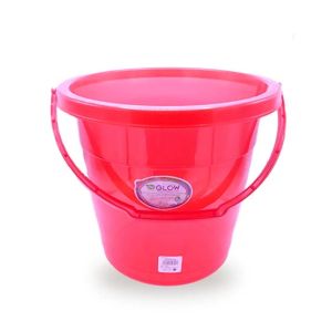 Appollo Transparent Glow Bath Bucket-Red