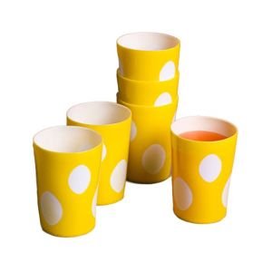 Appollo Twinkle Glass (Pack Of 6)-Yellow