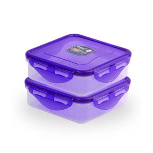 Appollo Right Lock Food Keeper Small (Pack Of 2)-Purple