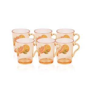 Appollo Party Acrylic Mug (Pack Of 6)-Amber Yellow