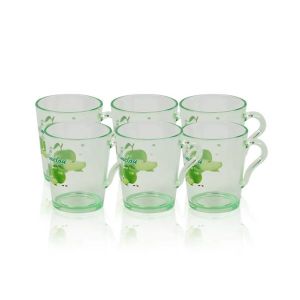 Appollo Party Acrylic Mug (Pack Of 6)-Olive Green