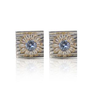 Cufflers Limited Edition Gold and Silver Box Cufflinks - (CU-5001)