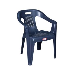 Boss Full Plastic Flamings Chair (B-102)-Dark Gray