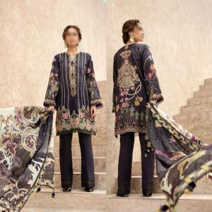 Dawal Jazmin Printed 3 Piece Lawn 2020 Collection (0001)