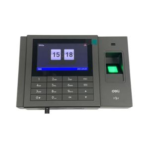 Deli Fingerprint Attendance Machine Black (E3758)