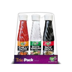 Q&N Flavors (Soy/Chilli/Vinegar) Trio Pack Sauce 120ml