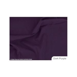 Zarar Delight Cotton Unstitched Suit For Men - Dark Purple