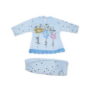 Komfy Printed Baby Dress Blue (NBG061)