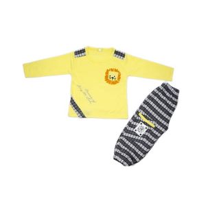 Komfy Printed Baba Suit Yellow (NBB079)