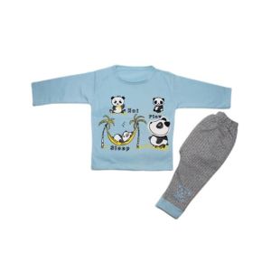 Komfy Printed Unisex Baby Suit Blue (NBN081)