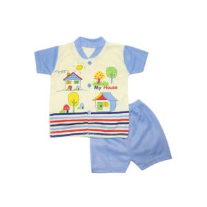 Komfy My House Printed Unisex Suit For Kid's (NBN131)