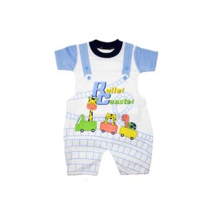 Komfy Roller Coaster Printed Unisex Romper For Kid's (NBN113)