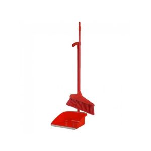 Histar Economy Broom & Dust Pan Set Red