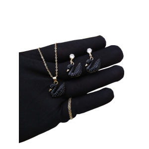 Azhari Traders Duck Locket Set-Black