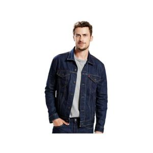 ShopEasy Men Jean Jackets Dark Blue