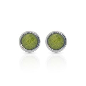 Cufflers Classic Green Round Cufflinks - (CU-0018)