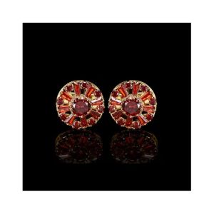 Cufflers Designer Round Diamond Cufflinks (3016-A)