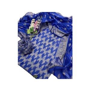 Shah Kamal Cotton Jacquard Fabrics Unstitched Suit For Women 3-Pcs