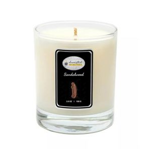 Aromaflick Sandalwood Soy Glass Candle 100 Gram