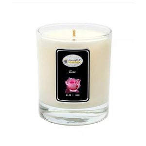 Aromaflick Rose Soy Glass Candle 100 Gram