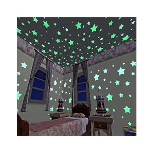 Promax Multi-Color Stars Glow in The Dark - 100 Pcs