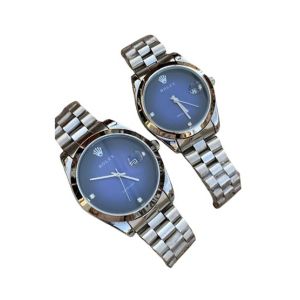 Genshirts Watch Set For Couple Silver