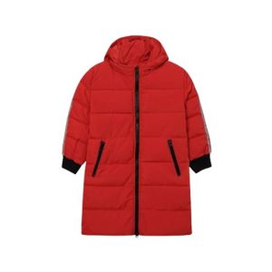 HnH Marketing Quilted Zipper Hoodie Jacket For Women Red-6-7 Years