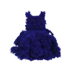 HnH Marketing Turkish Frill Fairy Fancy Princess Frock For Women Blue-6-10 Months