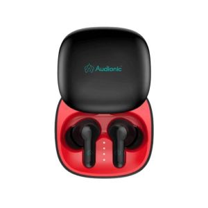 Audionic Airbud 550 Slide Earbuds-Red &amp; Black