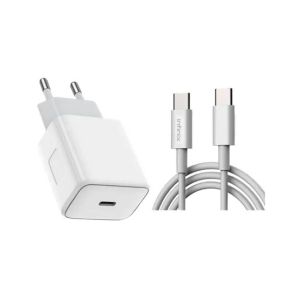 Infinix 30W PD Charger With Type-C To Type-C Cable White (XC06)