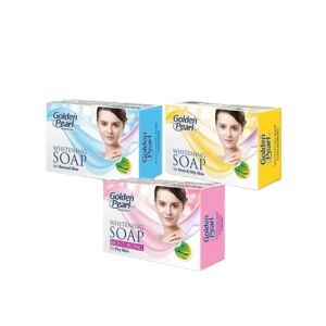 Golden Pearl Whitening Soap Acne Prone & Oily Skin - Pack Of 3