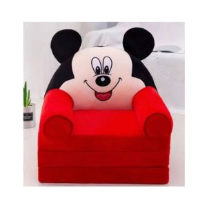 Easy Shop 2 in 1 Cute Children Mickey Mouse Foldable Sofa Bed Red