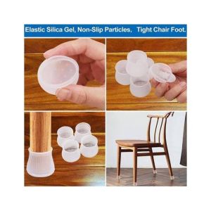 Easy Shop 4Pcs Silicone Non Slippery Chair Foot Rubber