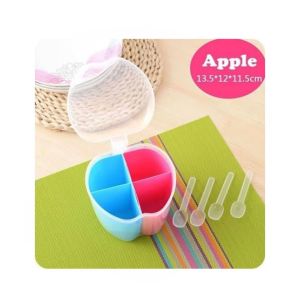 Easy Shop Apple Shape 4 in 1 Jar With Spoon