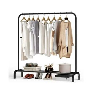 Easy Shop Cloth Hanging Rack wtih Shoe Rack