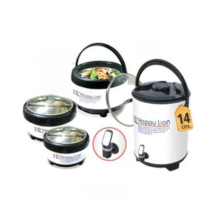 Easy Shop 3 Hotpot And 1 Cooler Set Of 4