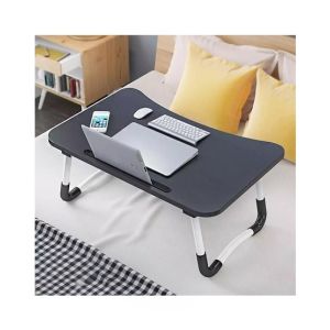 Easy Shop Foldable Wooden Laptop Table Black