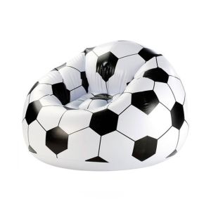 Easy Shop Inflatable Beanless Soccer Ball Chair With Air Pump