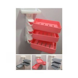 Easy Shop Plastic 3 layer Soap Dish