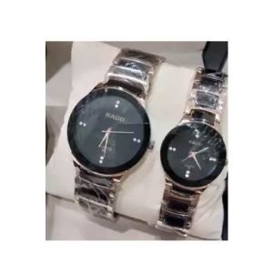 Easy Shop Stainless Steel Couples Watch