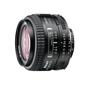 Nikon AF 24mm f/2.8D Lens Black (JAA125DA)