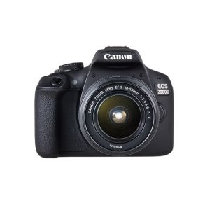 Canon EOS 2000D DSLR Camera with EF-S 18-55 mm Lens-Black