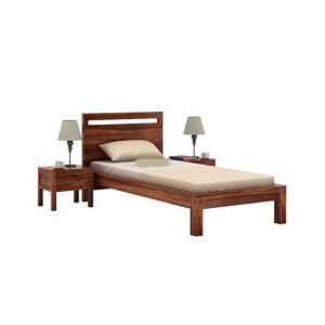 EShop Bacon Sheesham Wood Single Bed 